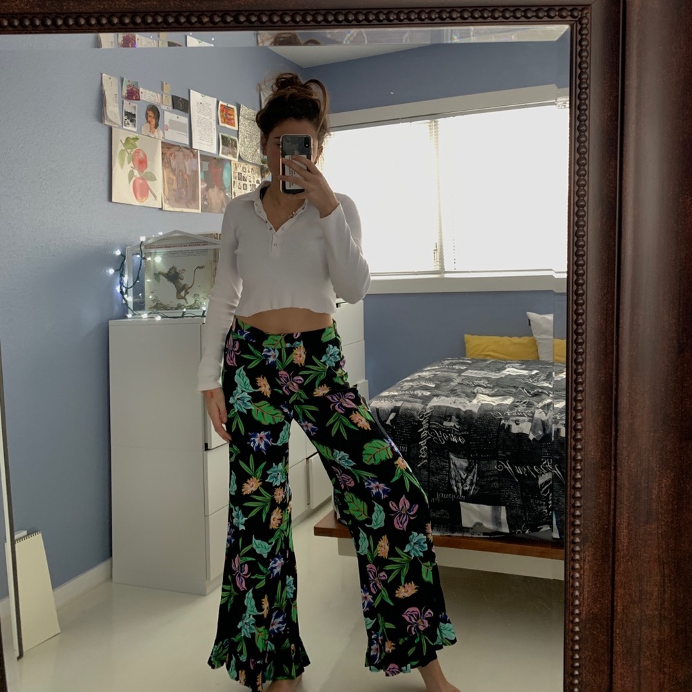 flowery flowy pants